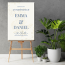 Menu matrimonio elegante - template digitale personalizzabile